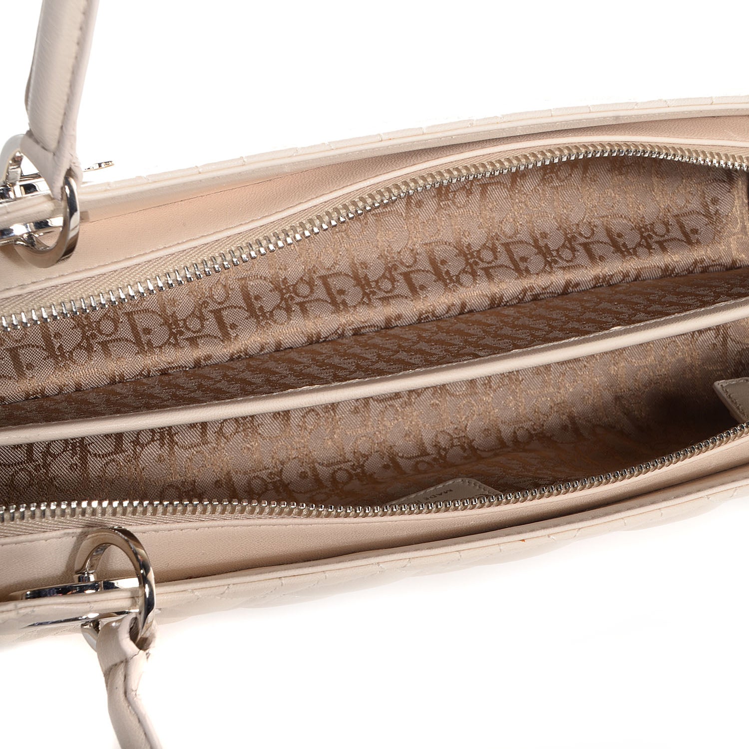 Christian Dior Lambskin Cannage Soft Lady Dior East West Beige 5 of 8