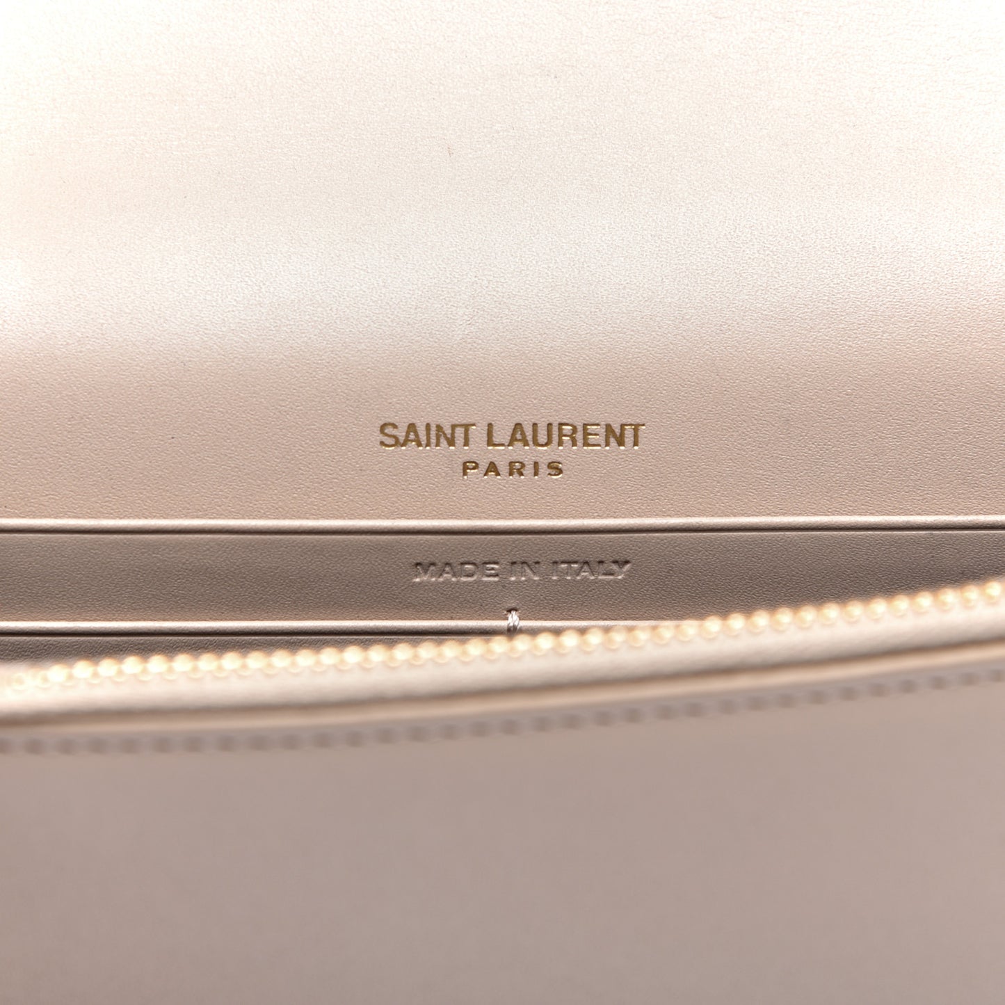 Smooth Calfskin Classic Monogram Kate Tassel Chain Wallet Nude Powder