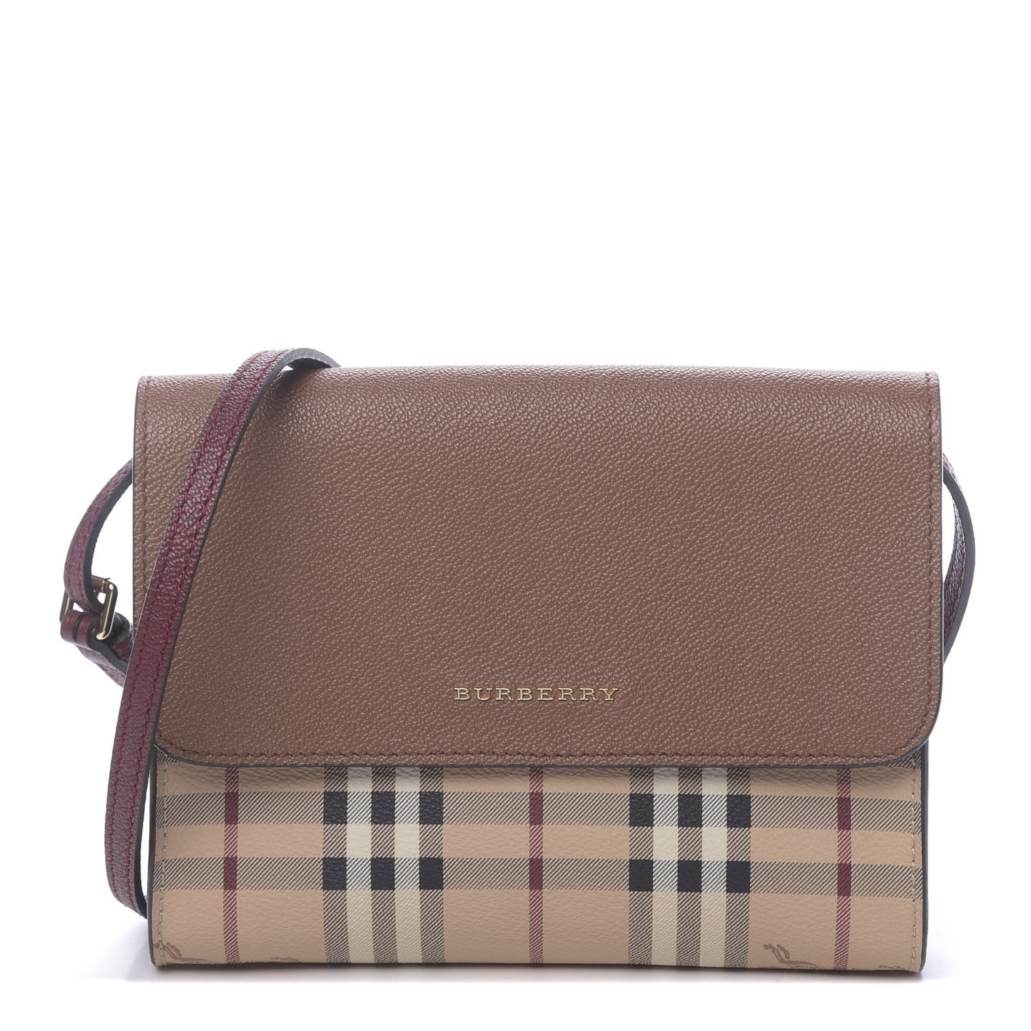Haymarket Check Small Loxley Crossbody Bright Toffee