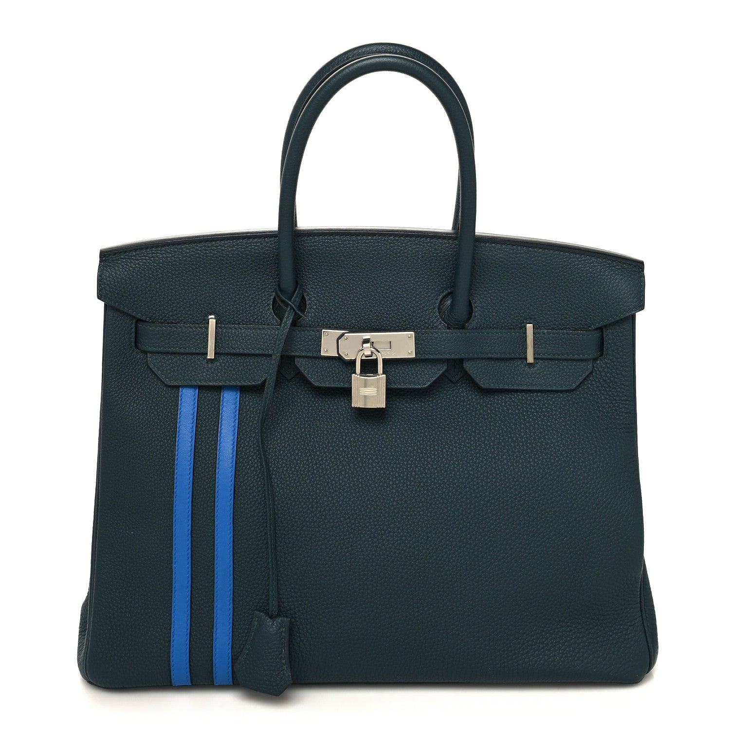 Hermes Togo Swift Officier Birkin 35 Vert Cypress Bleu Zellige 1 of 15
