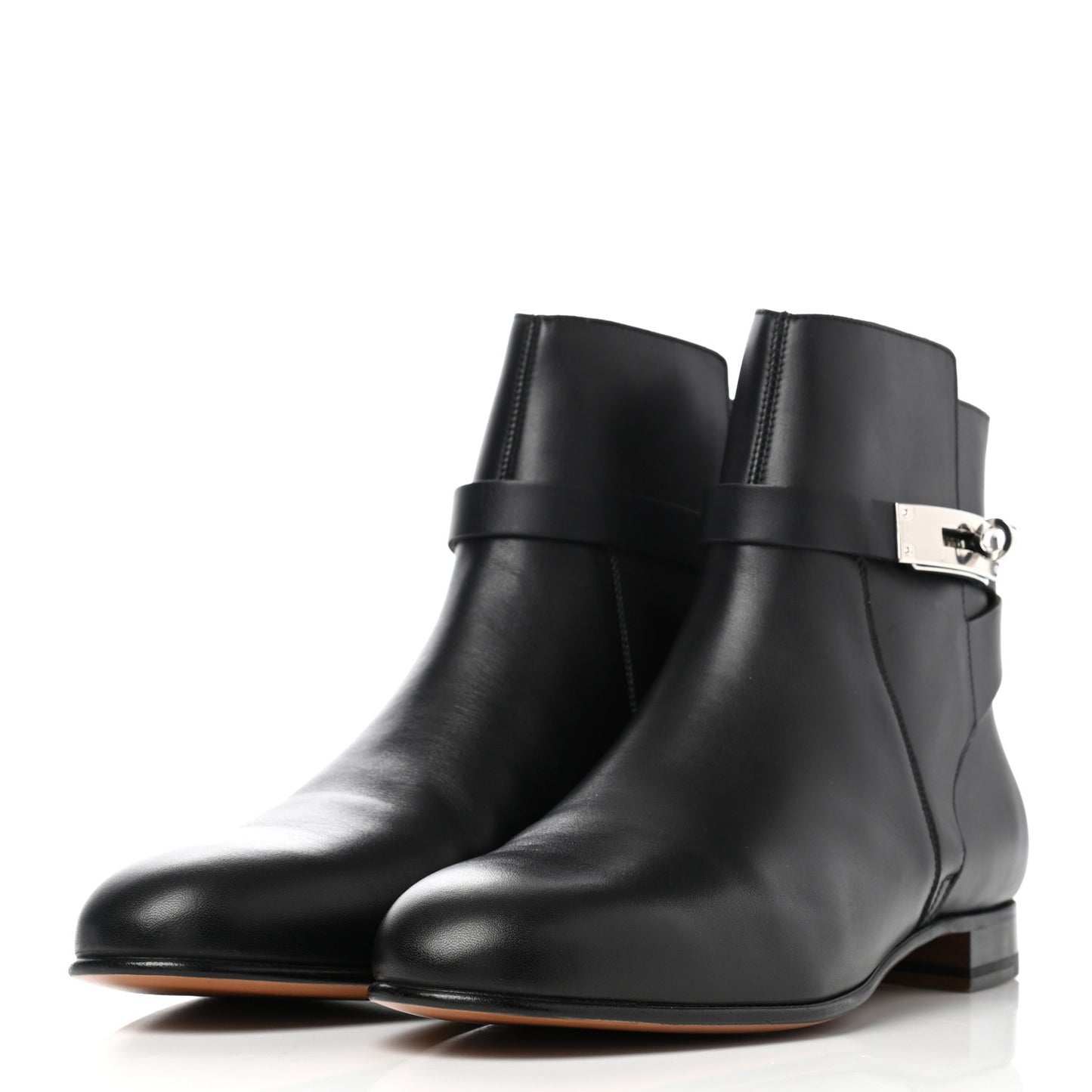 Calfskin Neo Low Boots 39.5 Black