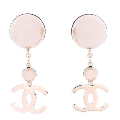 Chanel Metal CC Drop Earrings Gold 1 of 4