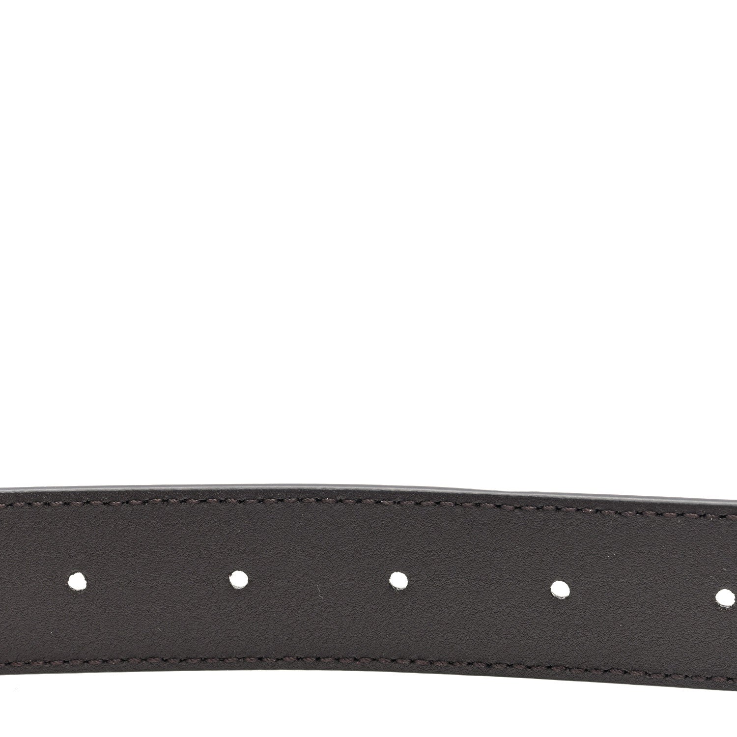 Gucci Plutone Calfskin Plaque GG 30mm Belt 90 36 Cocoa 5 of 8