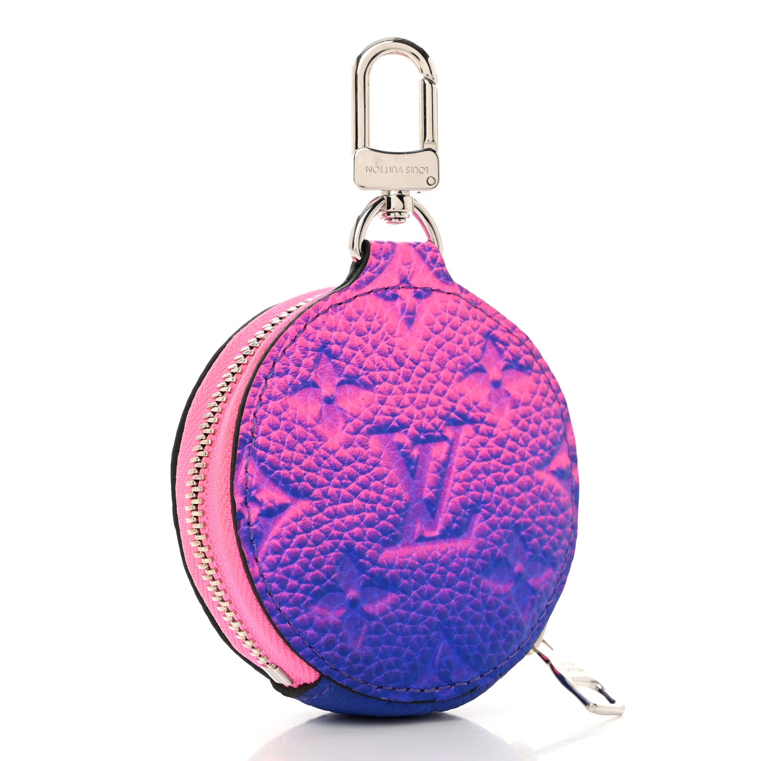 Louis Vuitton Taurillon Illusion Trio Coin Purse Bleu Rose 3 of 6