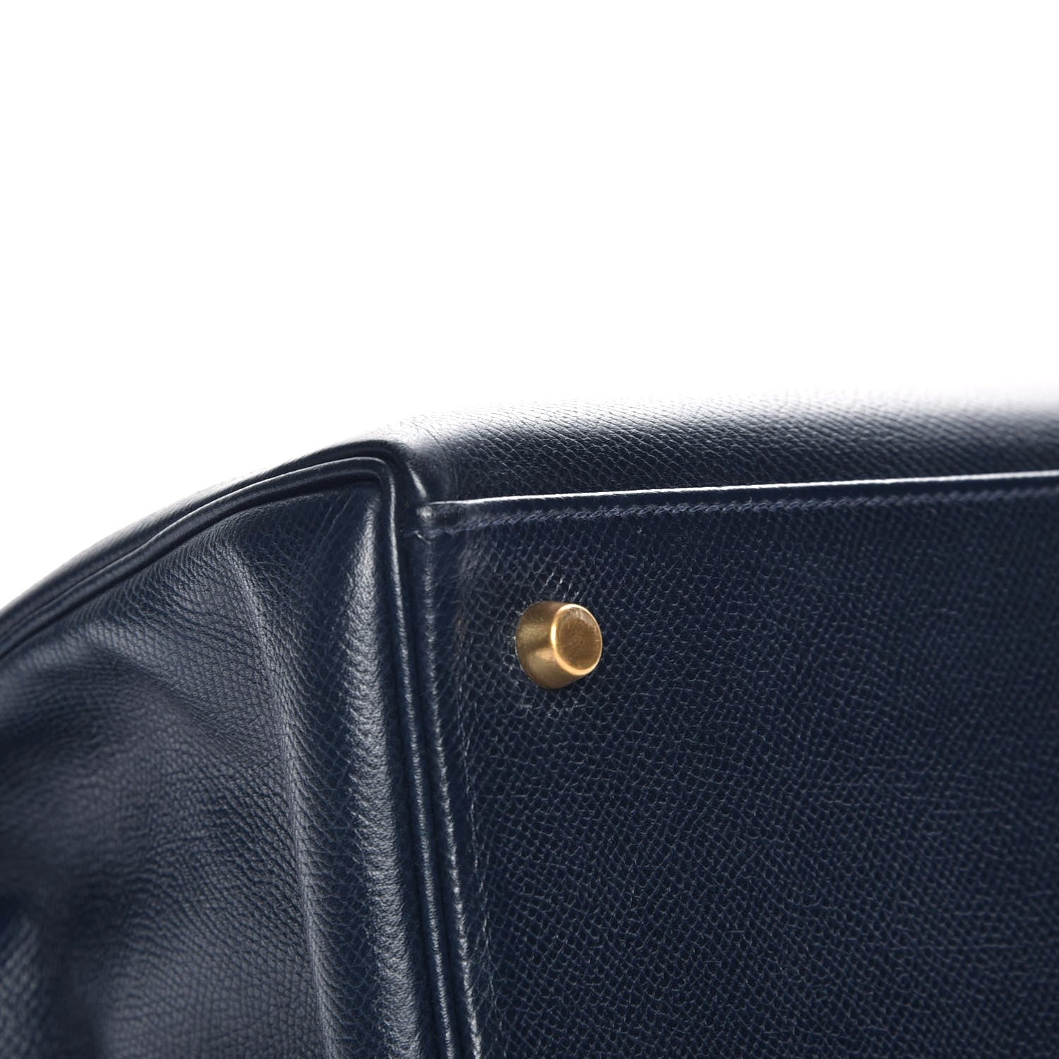 Hermes Courchevel Kelly Retourne 35 Bleu Marine 10 of 28