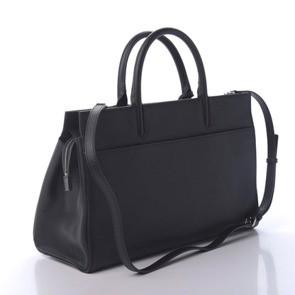 Saint Laurent Calfskin Medium Rive Gauche Cabas Navy Blue 3 of 9
