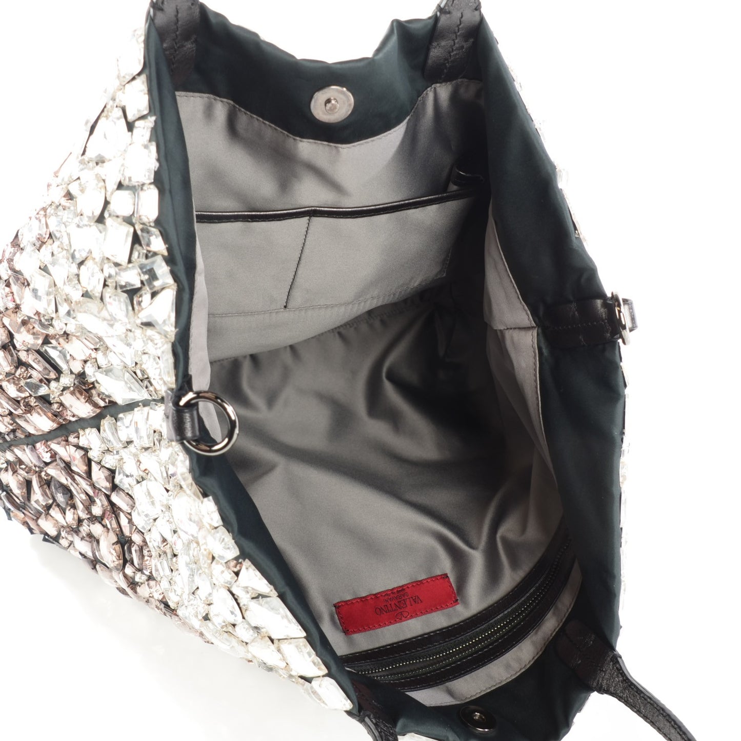 Vitello Crystal Ombre Tote Black