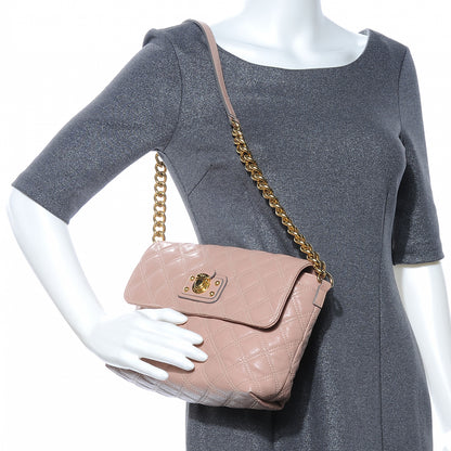 Marc Jacobs Leather Quilted The L Single Shoulder Bag Blush 2 of 8