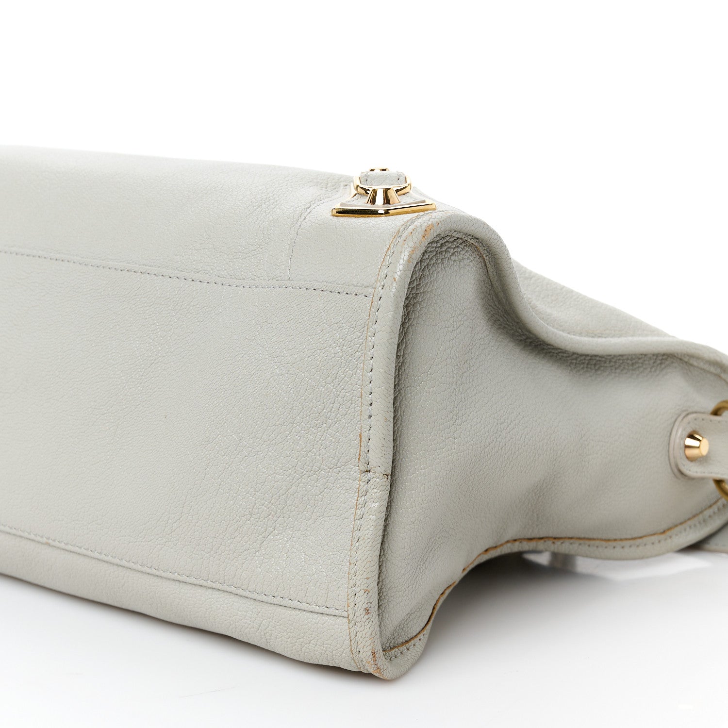 Balenciaga Chevre Gold Metallic Edge Hardware City Gris Glace 11 of 11