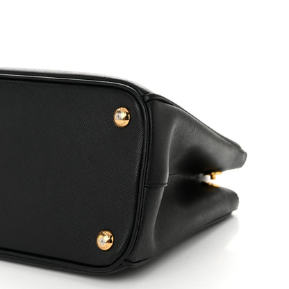 Prada Saffiano Small Galleria Double Zip Tote Black 10 of 10