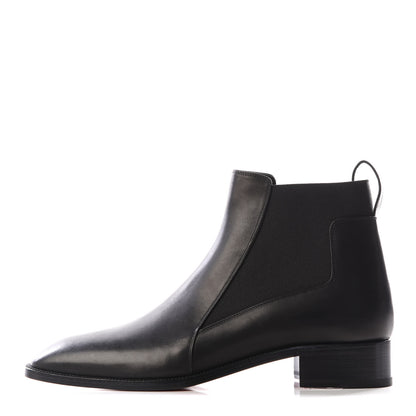 Christian Louboutin Calfskin Ingrassato Womens Marmada Flat Chelsea Boots 41 Black 1 of 8