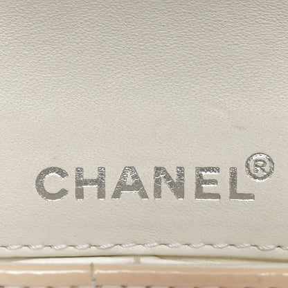 Chanel Patent East West Chocolate Bar Flap White Black 6 of 10