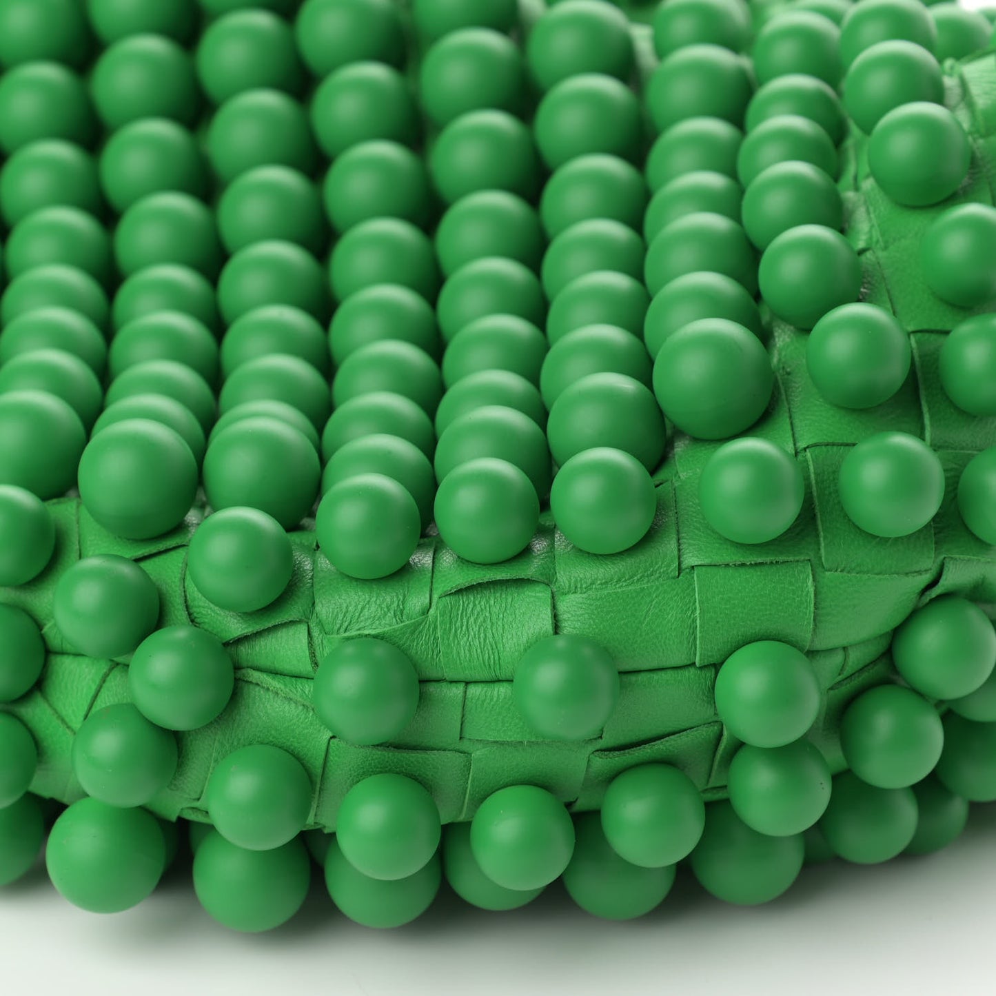 Nappa Studded Intrecciato Mini Jodie Parakeet