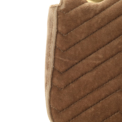 Gucci Velvet Matelasse Small GG Marmont Shoulder Bag Taupe 11 of 12