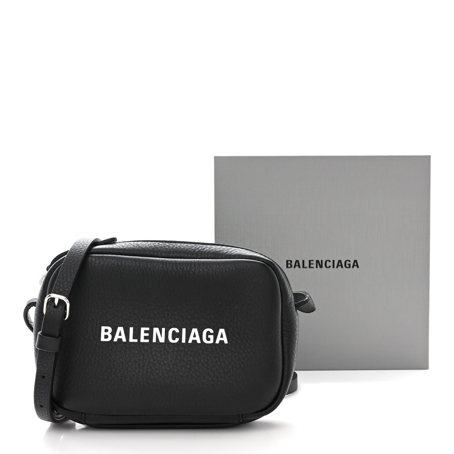 Calfskin Logo XS Everyday Camera Bag Black