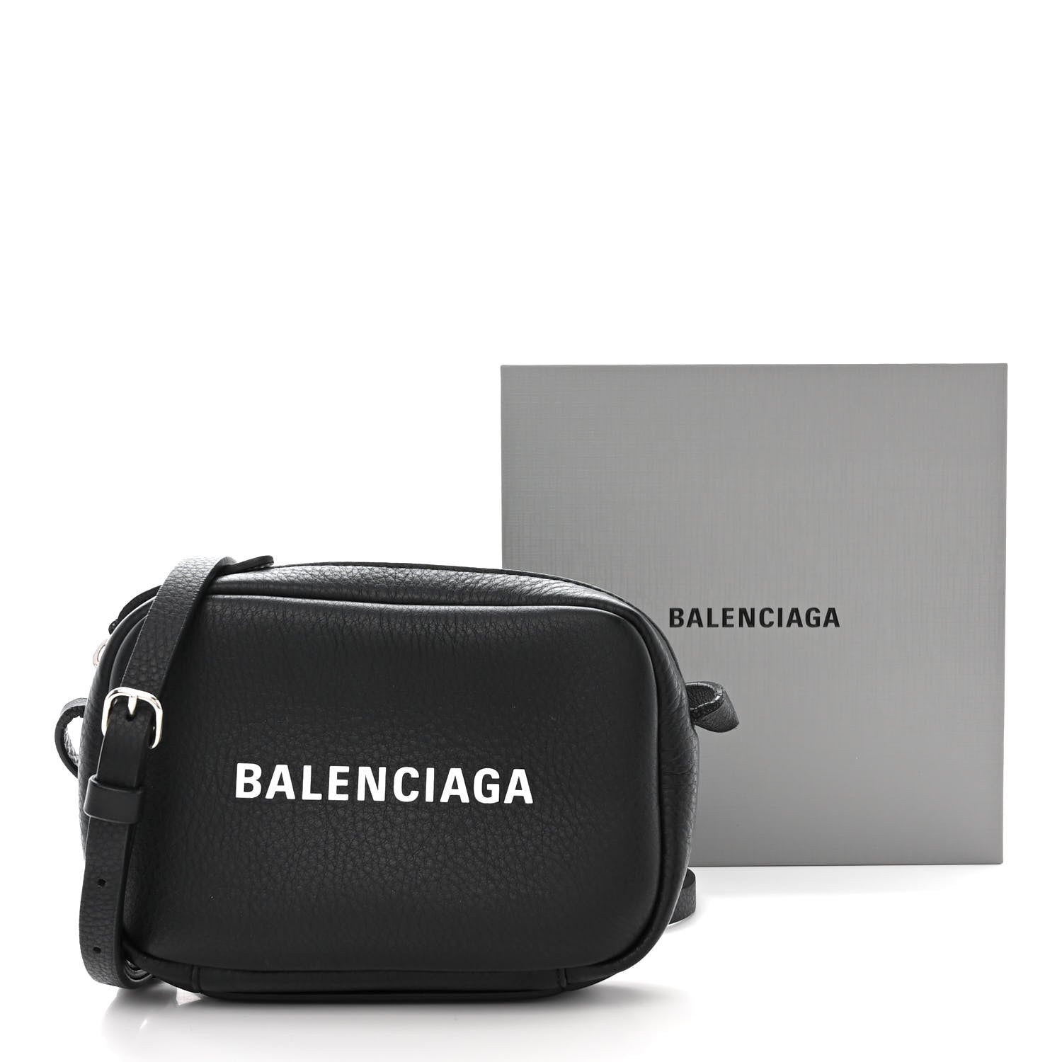 Balenciaga Calfskin Logo XS Everyday Camera Bag Black 16 of 16