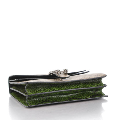 Gucci GG Supreme Monogram Python Medium Dionysus Shoulder Bag Green 4 of 7