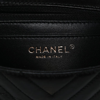 Chanel Aged Calfskin Chevron Quilted 2.55 Reissue Mini Flap Black 6 of 13