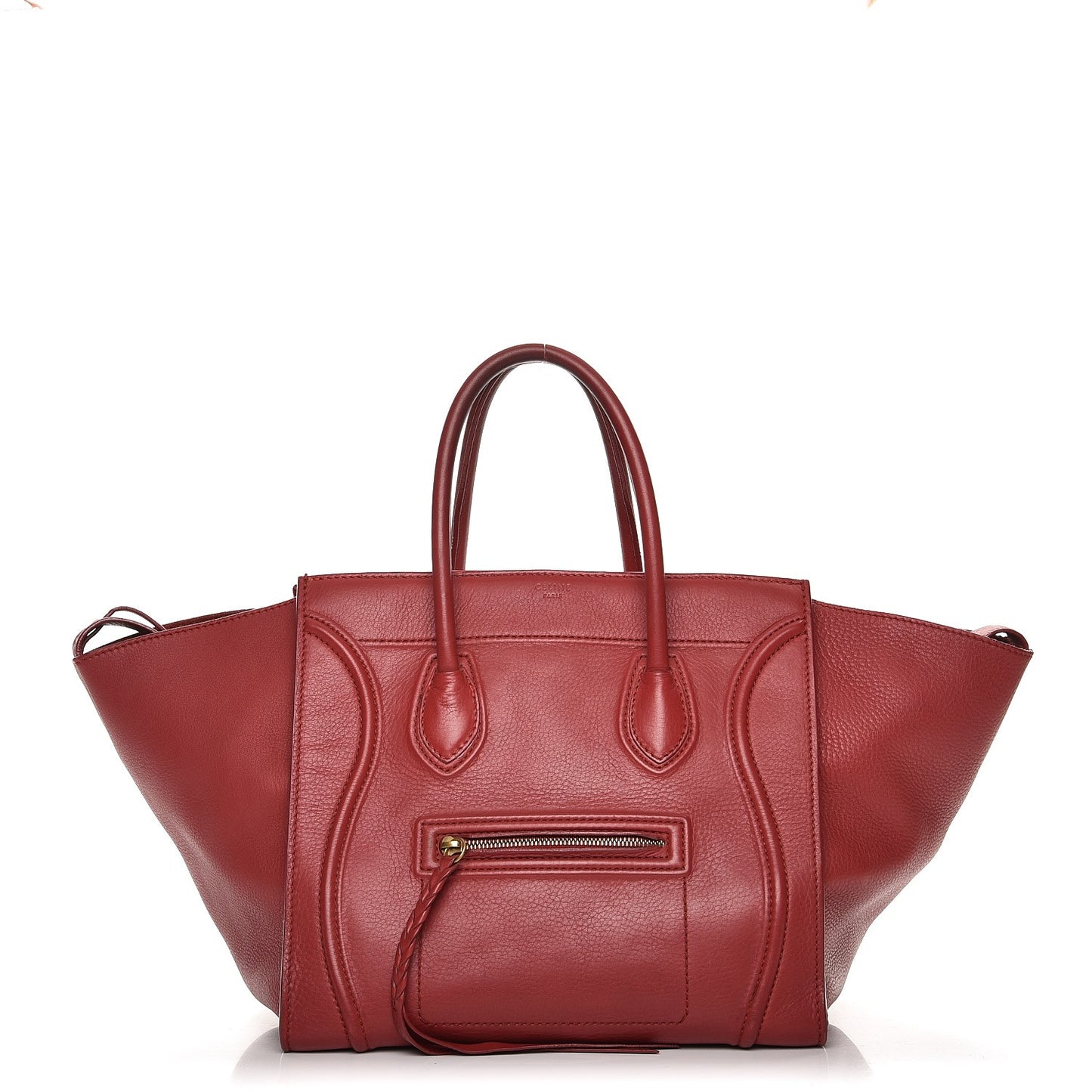 Supple Calfskin Medium Phantom Luggage Red