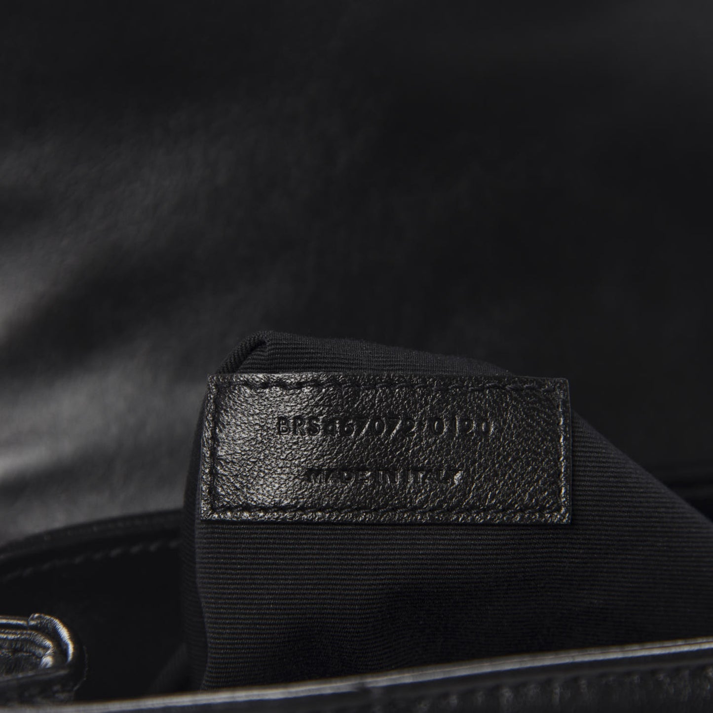 Calfskin Y Quilted Monogram Toy Loulou Crossbody Bag Black