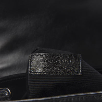 Saint Laurent Calfskin Y Quilted Monogram Toy Loulou Crossbody Bag Black 10 of 12