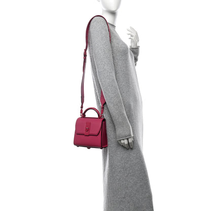 Salvatore Ferragamo Calfskin The Piccolo Boxyz Top Handle Bag Pink 2 of 21