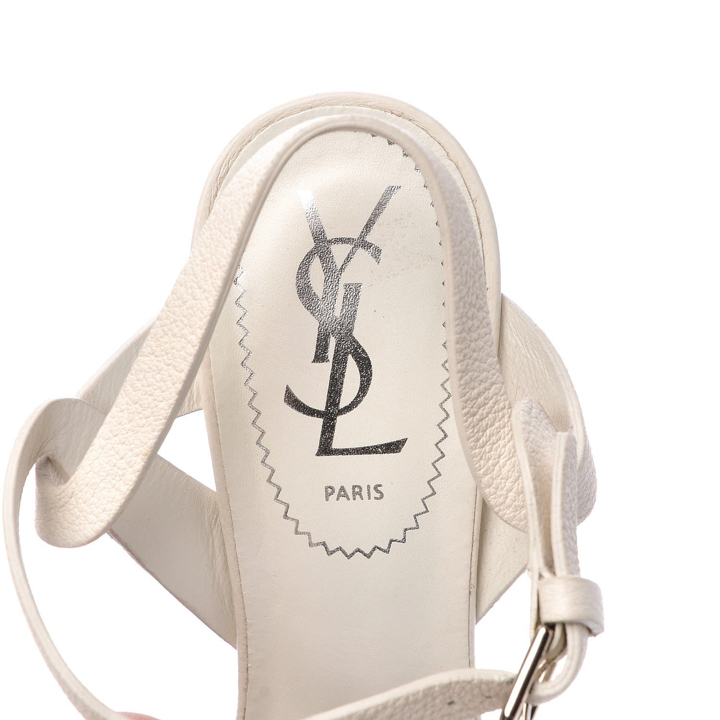 Calfskin Tribute 75 Platform Sandals 36.5 Porcellana