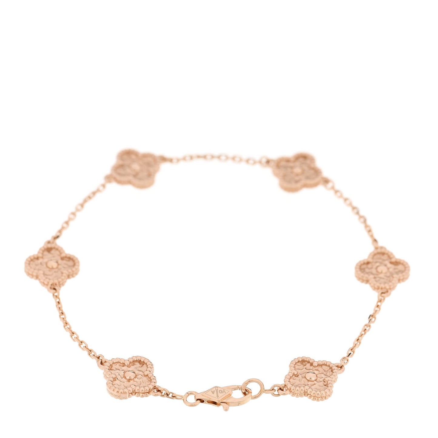 18K Rose Gold 6 Motifs Sweet Alhambra Bracelet