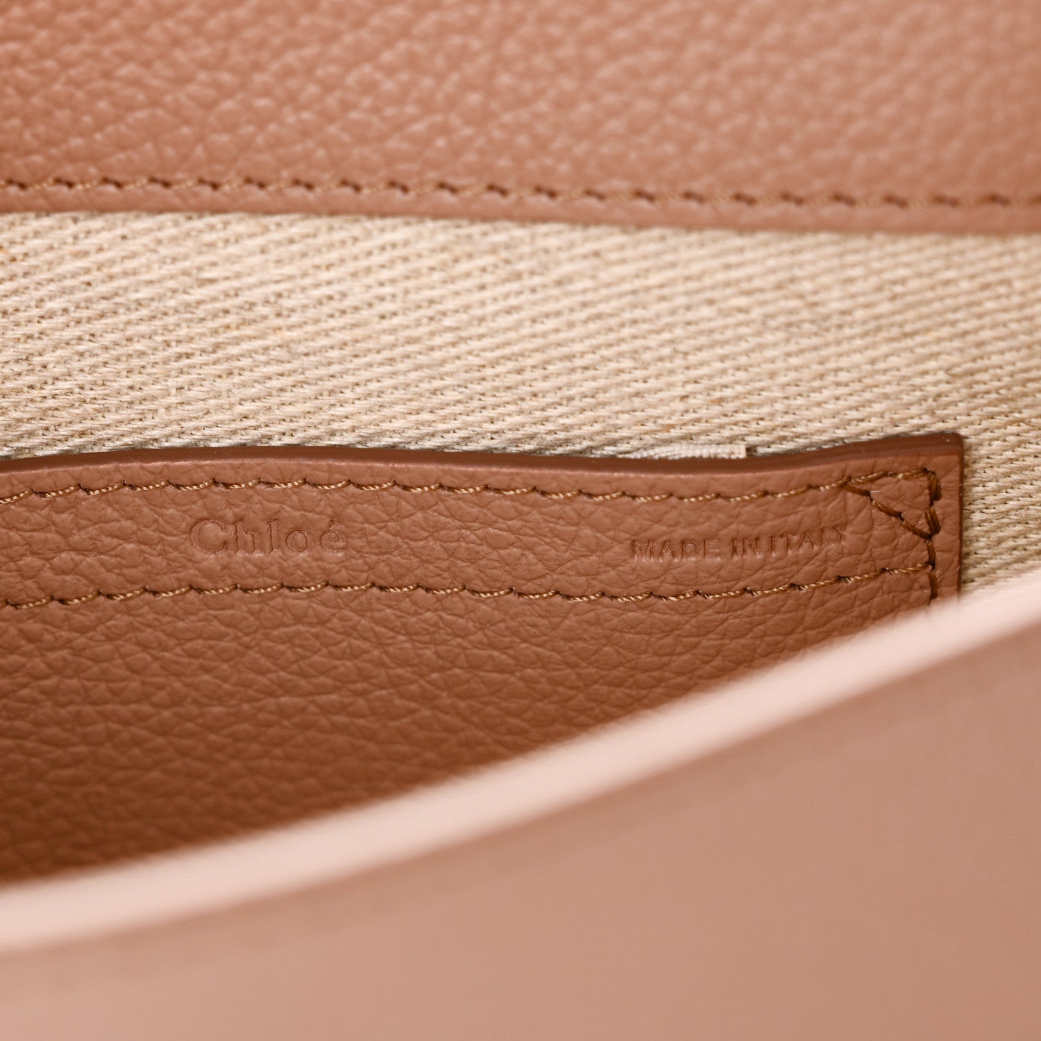 Chloe Grained Calfskin Marcie Saddle Bag Woodrose 6 of 9