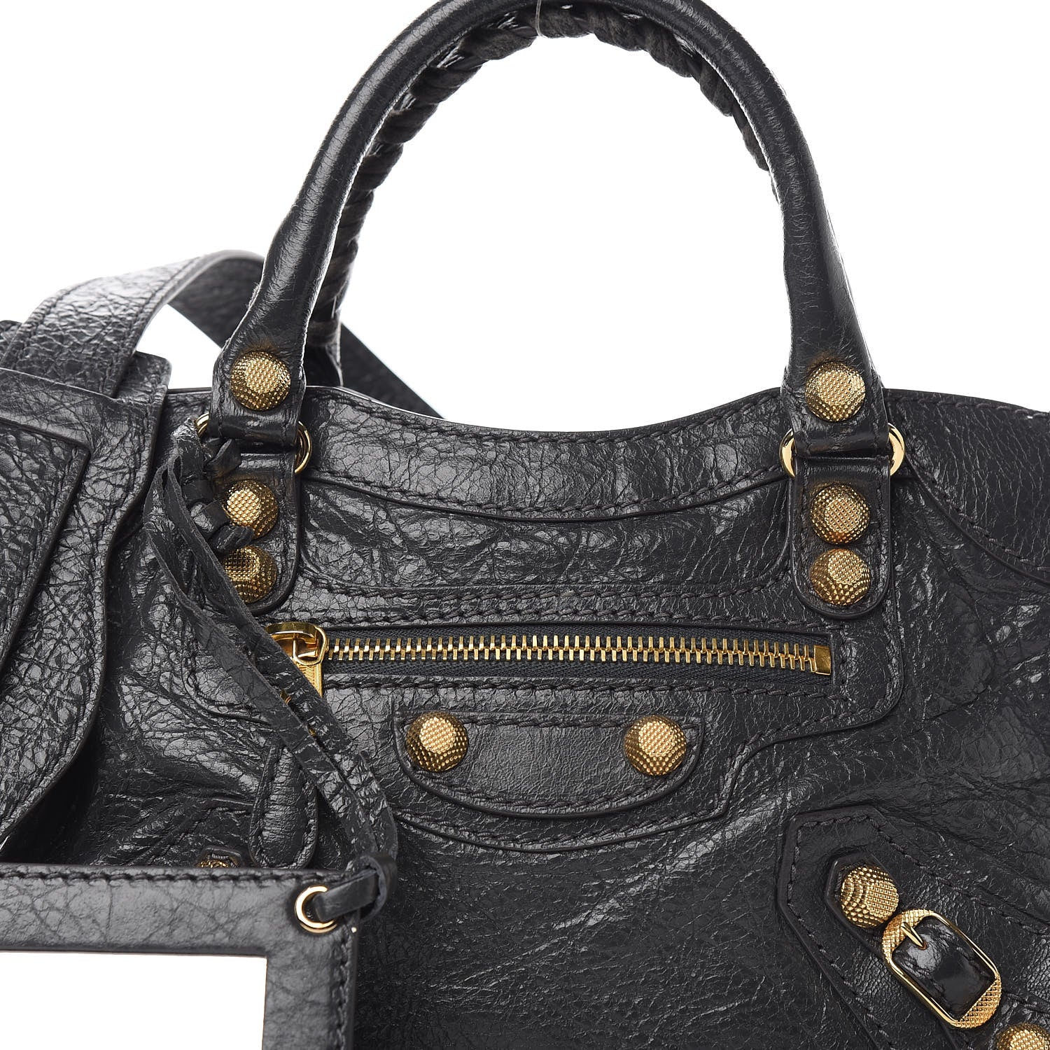 Balenciaga Agneau Giant 12 Gold Hardware Mini City Gris Fossile 7 of 9
