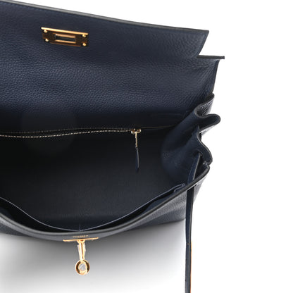Hermes Togo Kelly Retourne 28 Bleu Nuit 6 of 12