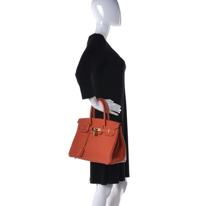 Hermes Togo Birkin 30 Feu 2 of 32