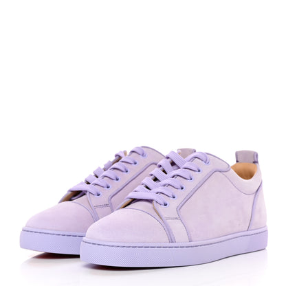 Christian Louboutin Veau Velours Louis Junior Flat Sneakers 40 Lilac Smoke 3 of 16