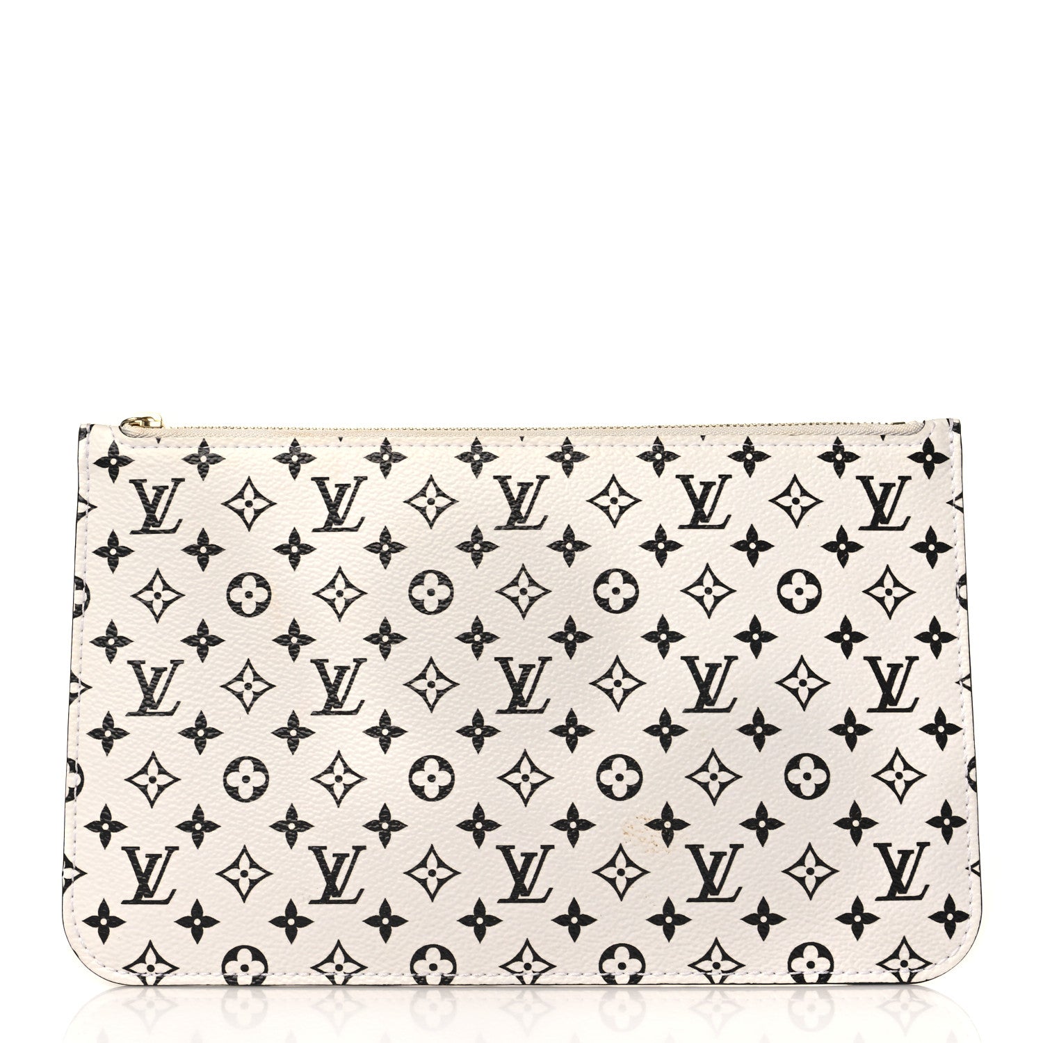 Louis Vuitton Monogram Giant Neverfull MM GM Pochette White 1 of 7