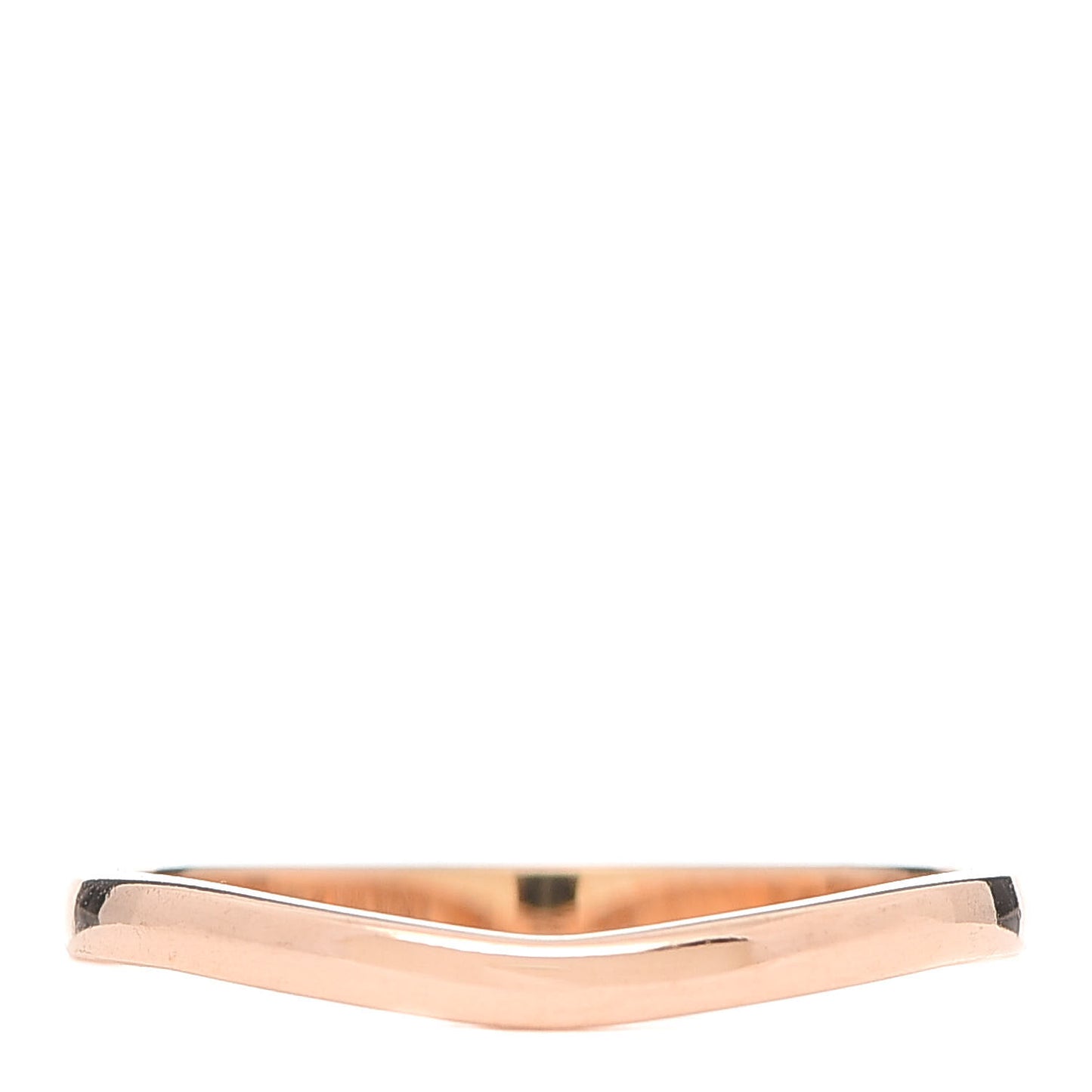 18K Pink Gold Ballerine Wedding Band Ring 58 8.5