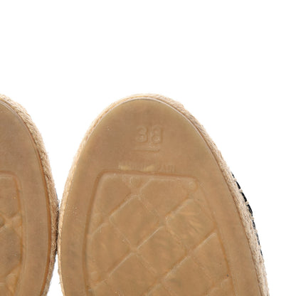 Chanel Suede Pearl CC Espadrilles 38 Teal 6 of 10