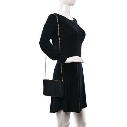 Louis Vuitton Empreinte Double Zip Pochette Black 2 of 10