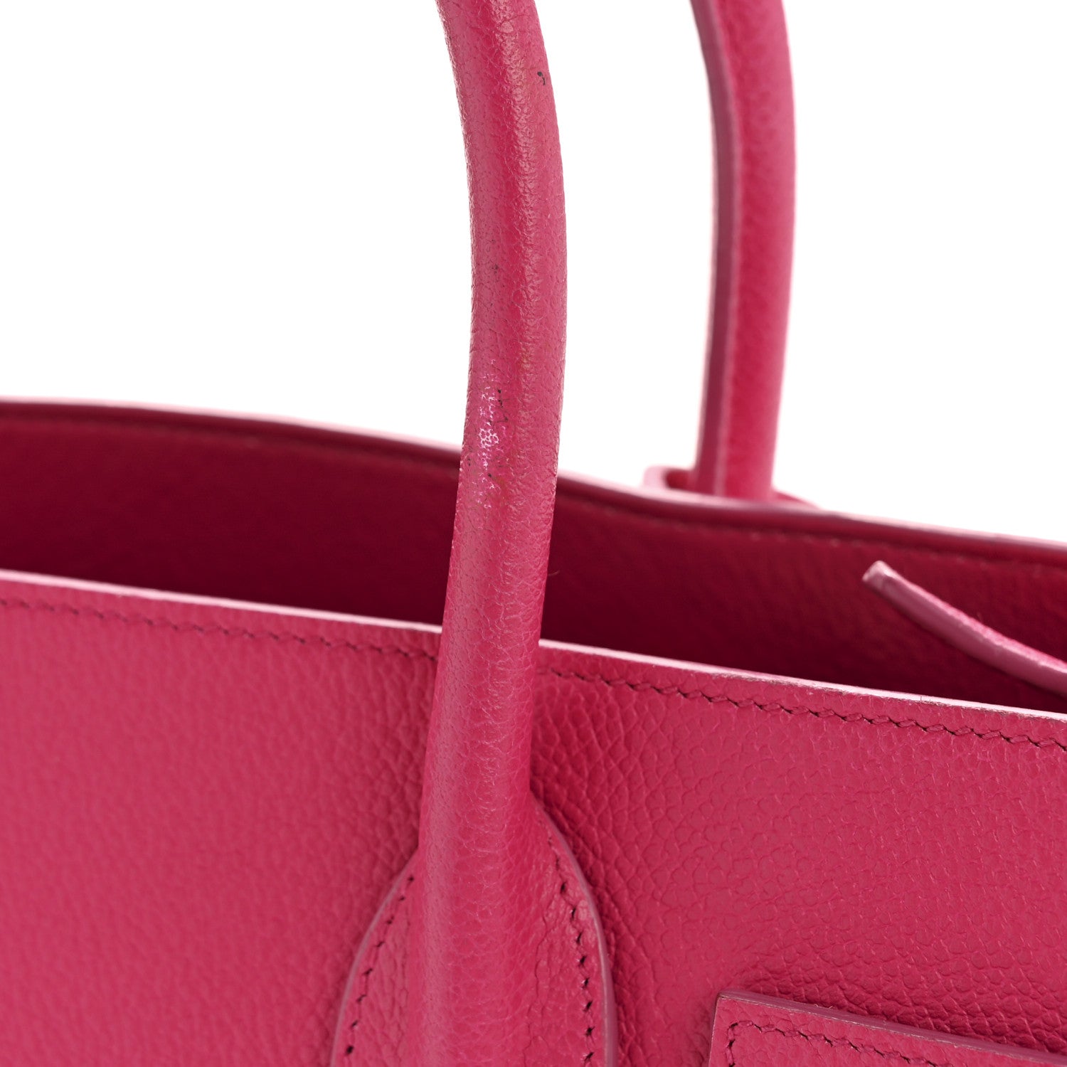 Saint Laurent Grained Calfskin Baby Sac De Jour Lipstick Fuchsia 11 of 14