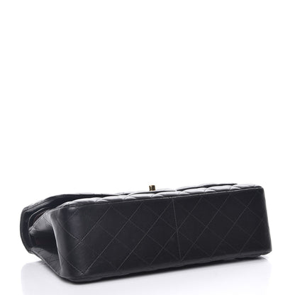 Chanel Lambskin Quilted Jumbo Double Flap Black 5 of 10