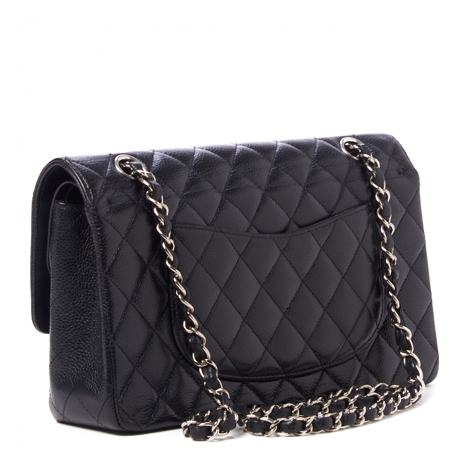Chanel Caviar Quilted Medium Double Flap Black 2 of 9