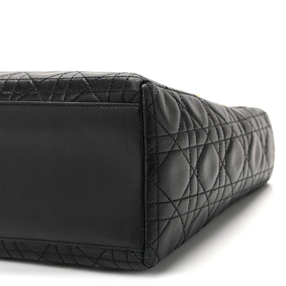 Christian Dior Lambskin Cannage Medium Lady Dior Black 9 of 10