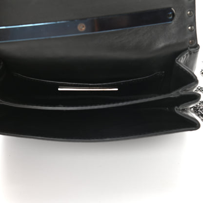 Valentino Garavani Vitello Rockstud All Over Va Va Voom Flap Bag Black 5 of 12