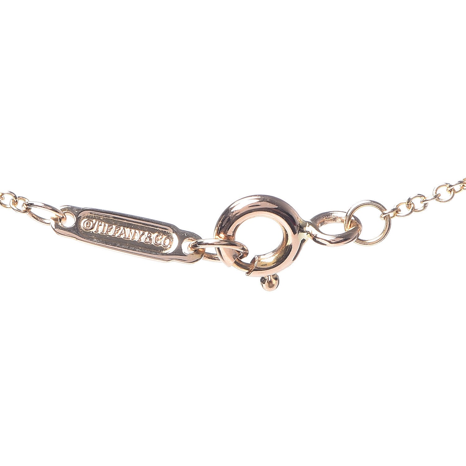 Tiffany 18K Rose Gold Diamond Mini Heart Pendant Necklace 6 of 6