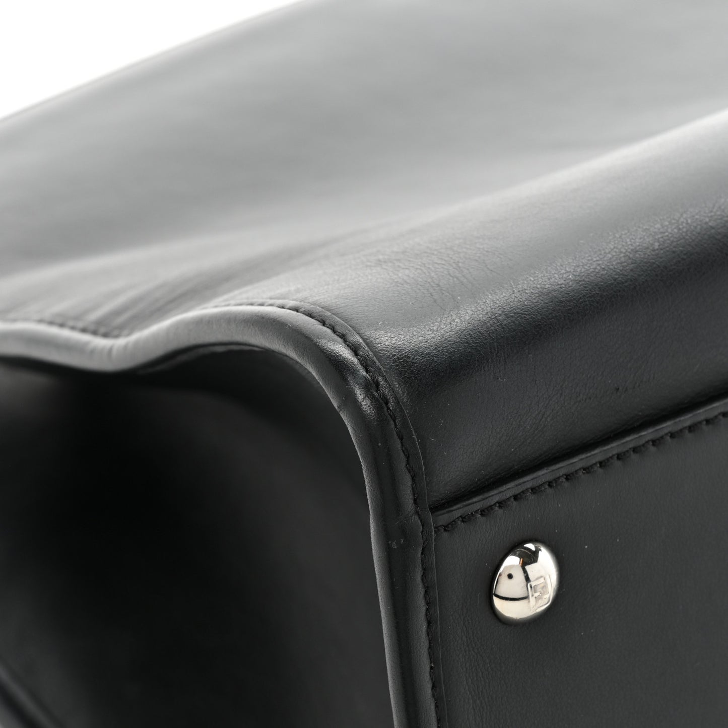 Vitello Century Opaco F is Fendi Regular Runaway Satchel Black