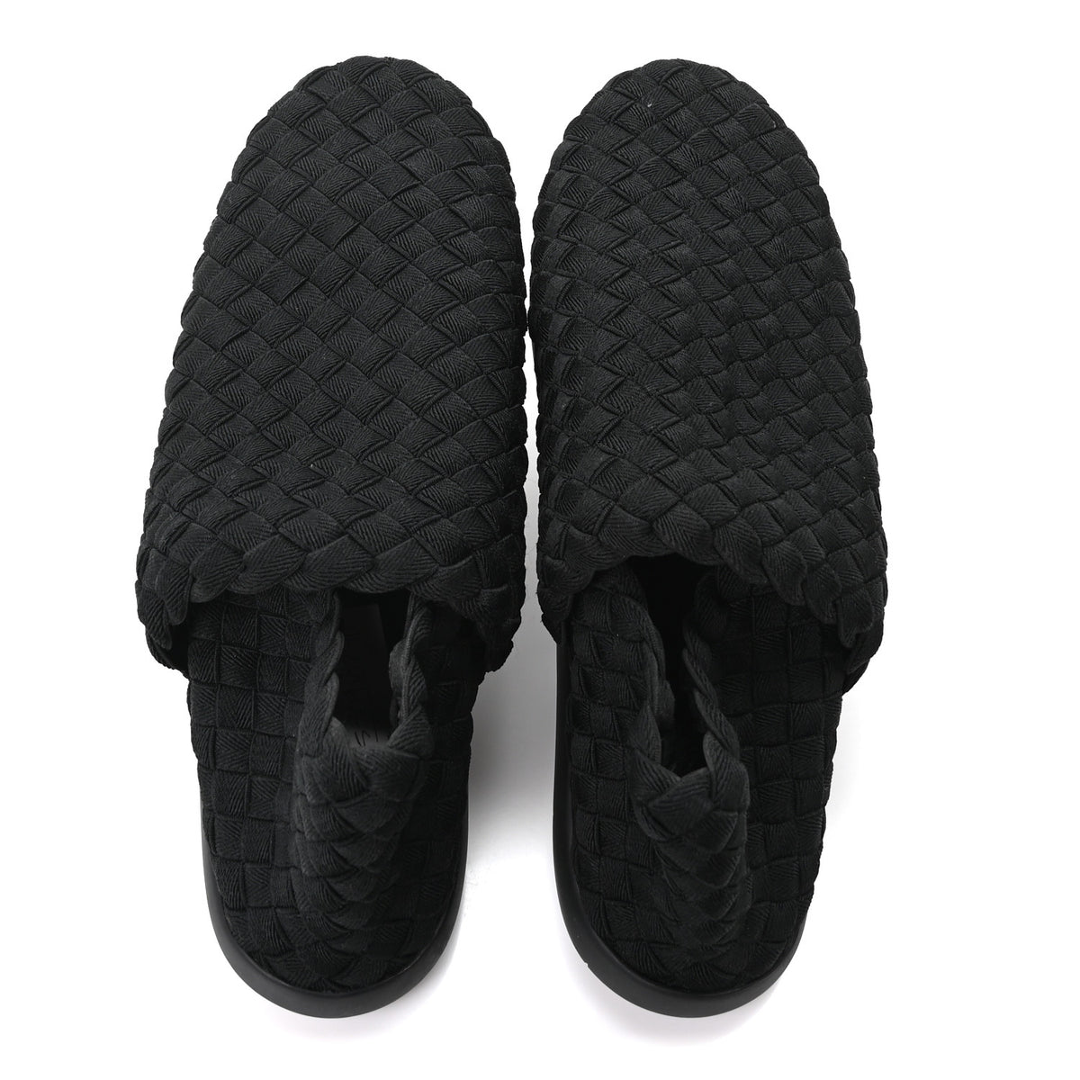 Intrecciato Women's Slip-On Sneakers 43.5 Black