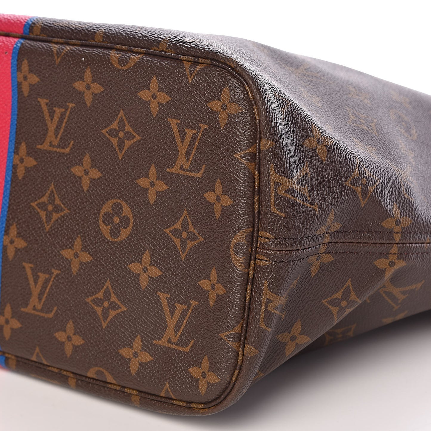 Monogram My LV Heritage Neverfull MM Fuchsia Blue de France