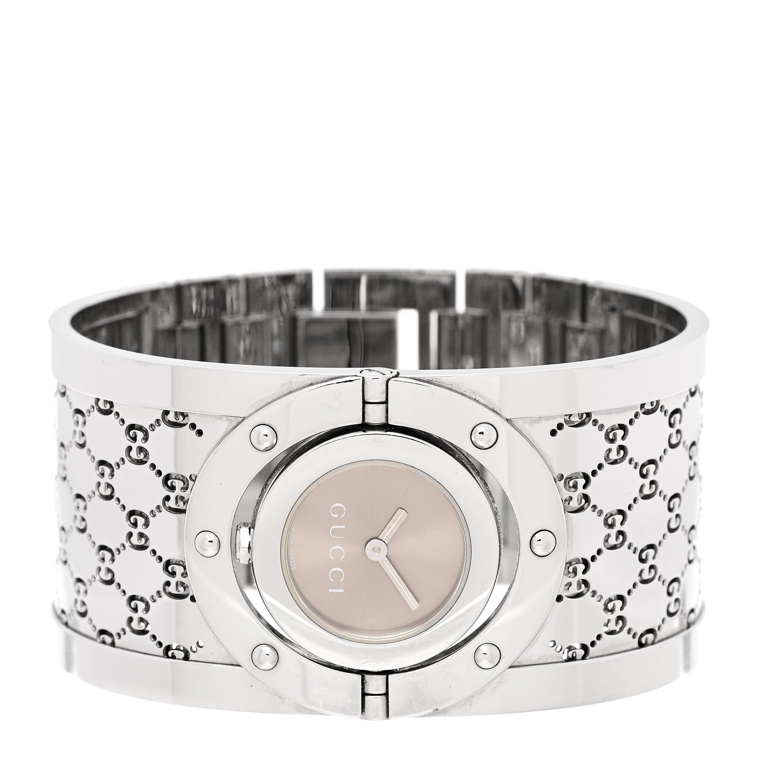 Gucci Stainless Steel 33mm Twirl Quartz Watch Brown 2 of 5
