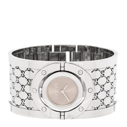 Gucci Stainless Steel 33mm Twirl Quartz Watch Brown 2 of 5