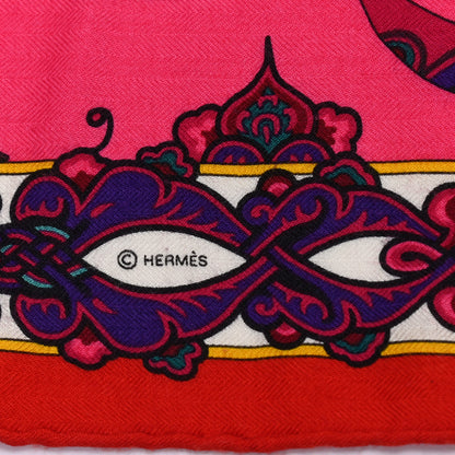 Hermes Cashmere Silk Lettres D'Erevan Shawl 140 4 of 5