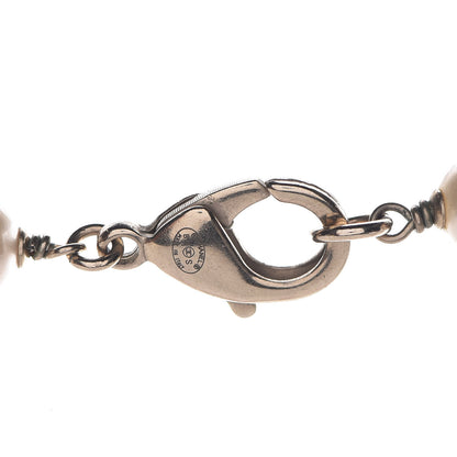 Chanel Enamel Bead Pearl CC Long Necklace Pink Gold 4 of 5